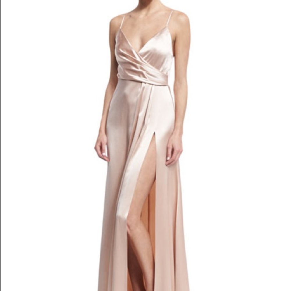 Jill Jill Stuart Pink Satin Wrap Dress